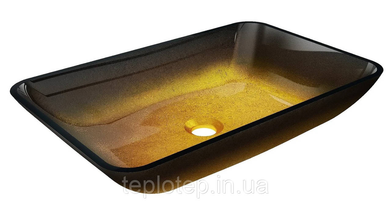 Умивальник (раковина) MEXEN MEGAN 56 DARK GOLD накладний