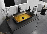 Умивальник (раковина) MEXEN MEGAN 56 DARK GOLD накладний, фото 3