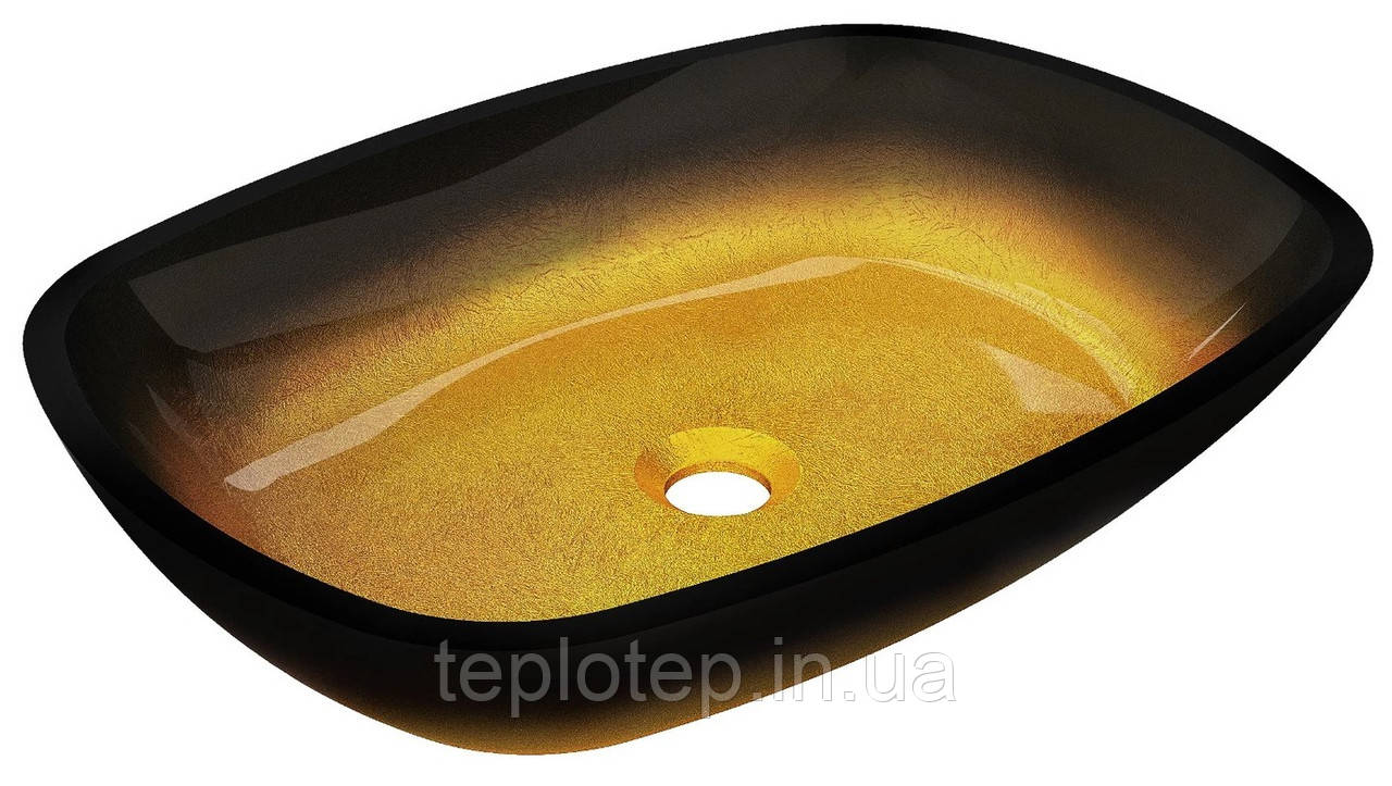 Умивальник (раковина) MEXEN ARAKS DARK GOLD накладний