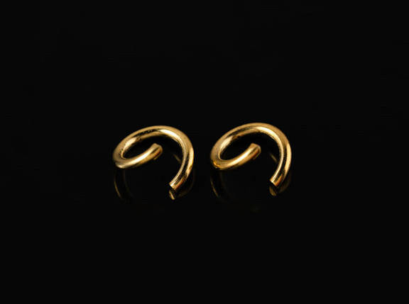 З'єднувальне кільце. Колір "темне золото". 8мм. 100шт/уп., фото 1