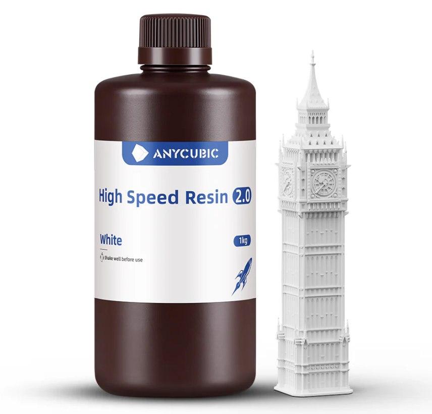 Смола для швидкого друку High Speed Resin, 1000 мл, Білий