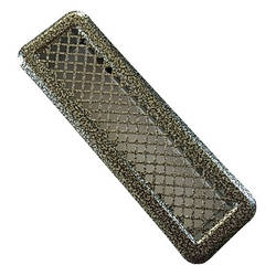 Вентиляційна решітка для каміна Darco K0, 65х205 мм, латунь антична