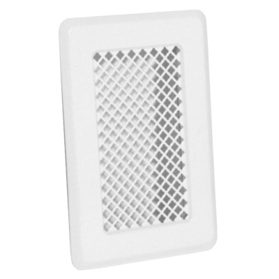 Вентиляційна решітка для каміна Darco K1, 135х195 мм, біла, фото 1