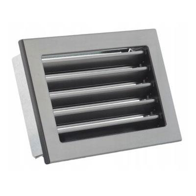 Вентиляційна решітка з нерухомими жалюзі Darco KRVZS, 220х170 мм, чорна, фото 1