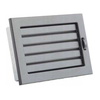 Вентиляційна решітка з рухомими жалюзі Darco KRVZ, 240х170 мм, чорна, фото 1