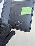 Кардхолдер чорний Louis Vuitton Aerogram Black качество премиум, фото 3