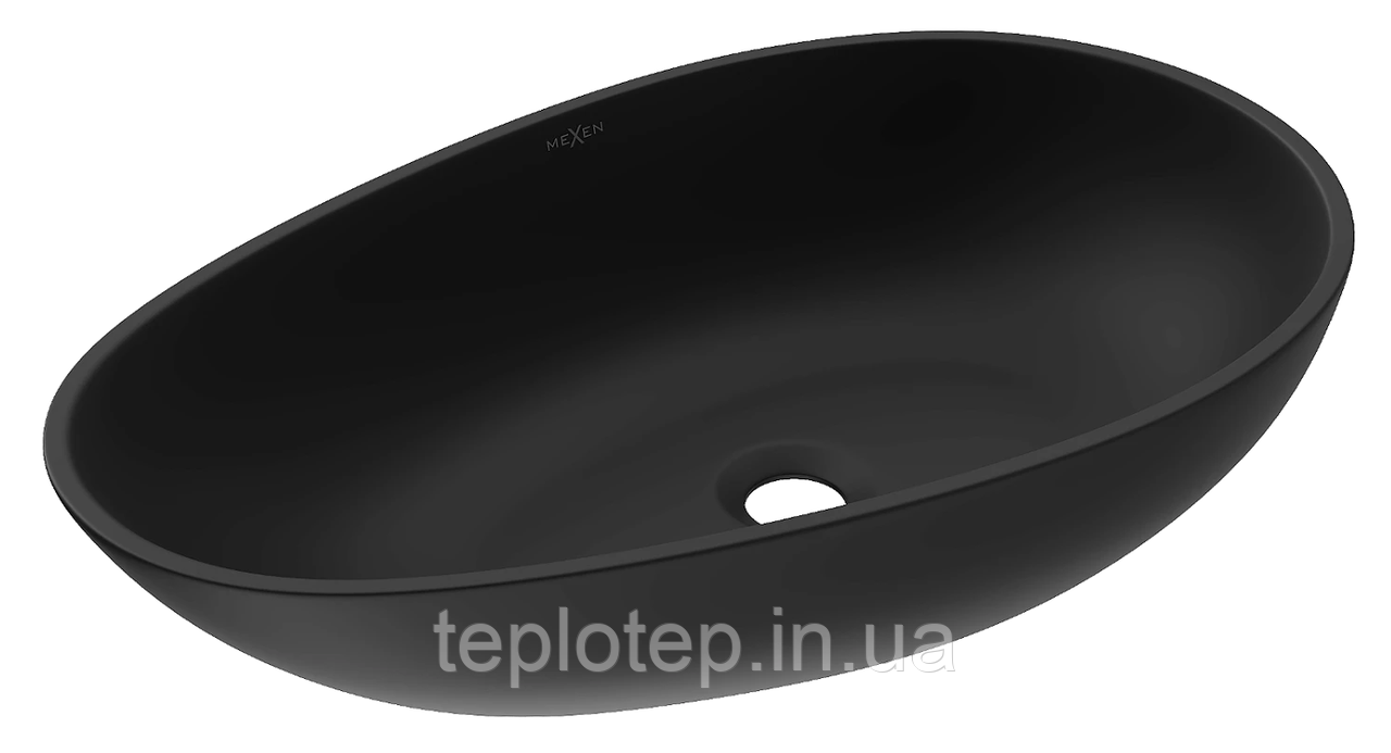 Умивальник (раковина) MEXEN NORA 60 BLACK MATT чорний накладний