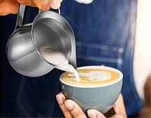 Пітчер для еспресо 60 мл з нержавіючої сталі для молока з носиком