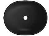 Умивальник (раковина) MEXEN VIKI SILVER BRUSHED BLACK MATT накладний, фото 6