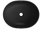 Умивальник (раковина) MEXEN VIKI BLACK MATT чорний накладний, фото 6