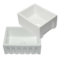 Керамічна мийка з переднім фартухом декор 61x46 Fluted Galassia 5120