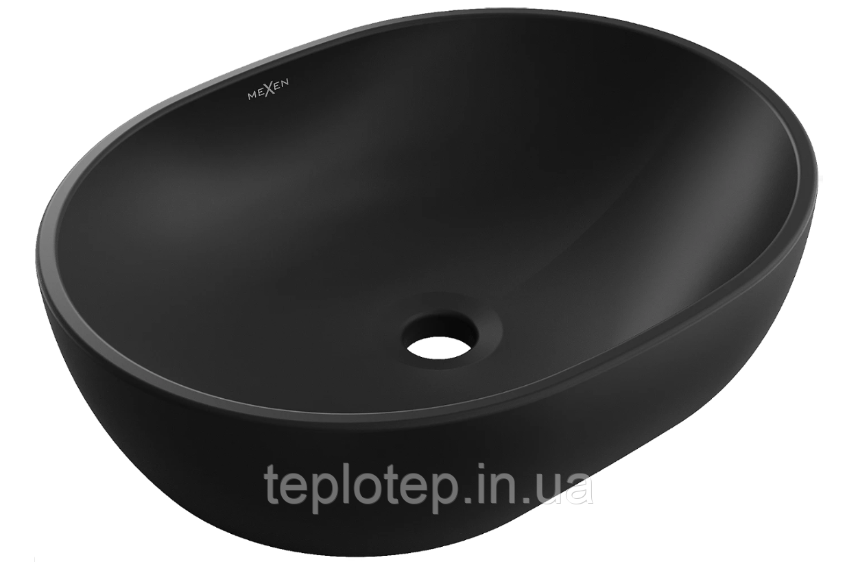 Умивальник (раковина) MEXEN VIKI 59 BLACK чорний накладний