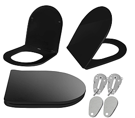 Сидіння для унітазу REA FLAT BLACK *
