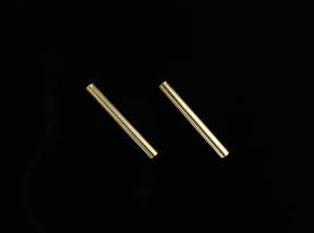 З'єднувач для шнурка. Колір "золото". 40х4,5мм, фото 3