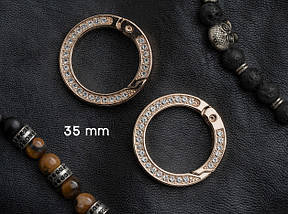 Кільце-самозатискач. Колір "золото". 35мм, фото 2