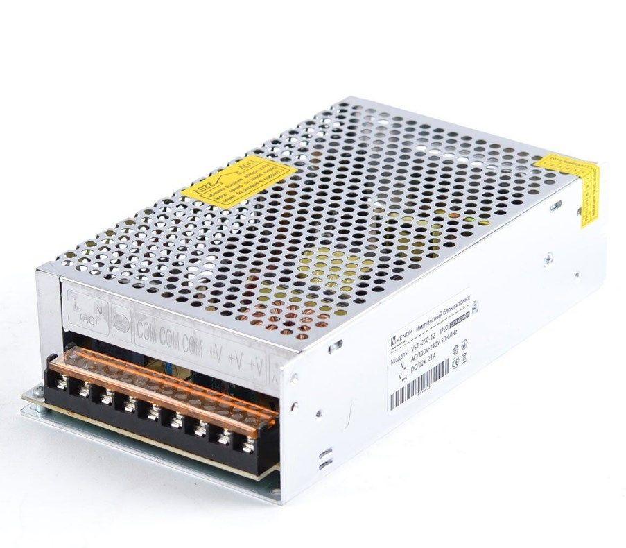 Імпульсний блок живлення AC-DC 12 V 20 A, 240 W, для світлодіодної LED стрічки, камер спостереження
