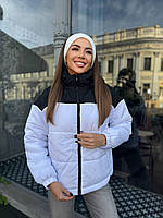 Жіноча стильна куртка із капюшоном осінь-зима "Sel" Повсякденна практична легка тепла жіноча куртка