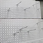 Стелаж для насіння 1600*950 мм, приставний металевий торговий стелаж, стелаж з перфорованими панелями пристінний Рістел, фото 6