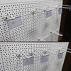 Стійка для насіння 2350х1200 мм, стелаж приставний Рістел, стелаж торговий перфорований, стелаж для пачок насіння, фото 6