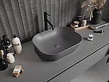 Умивальник (раковина) MEXEN ROSA DARK GREY MATT накладний, фото 3