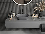 Умивальник (раковина) MEXEN ROSA DARK GREY MATT накладний, фото 4
