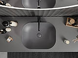 Умивальник (раковина) MEXEN ROSA DARK GREY MATT накладний, фото 5