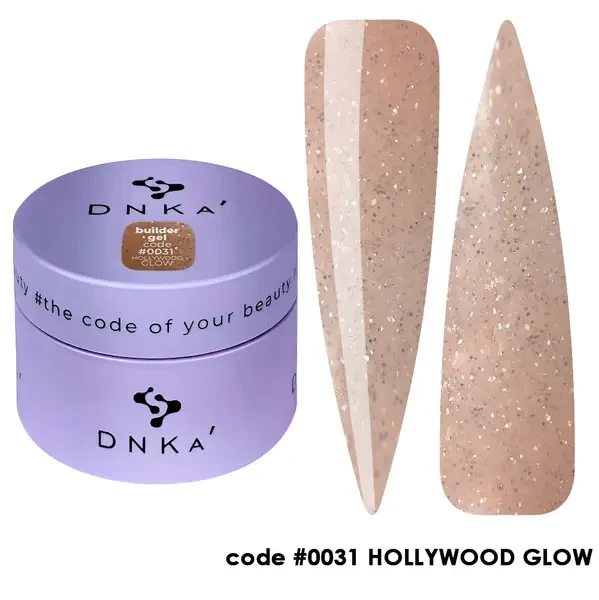 Моделюючий гель для нігтів Dnka Builder Gel #0031 Hollywood Glow, 30 мл