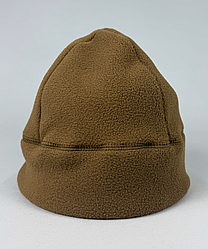 Шапка фліс без відвороту Койот