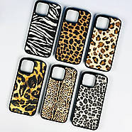 Шкіряна накладка Leopard Leather Magnetic для iPhone Xs Max Color №1, фото 4