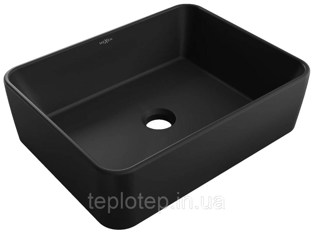 Умивальник (раковина) MEXEN CATIA BLACK MATT чорний накладний