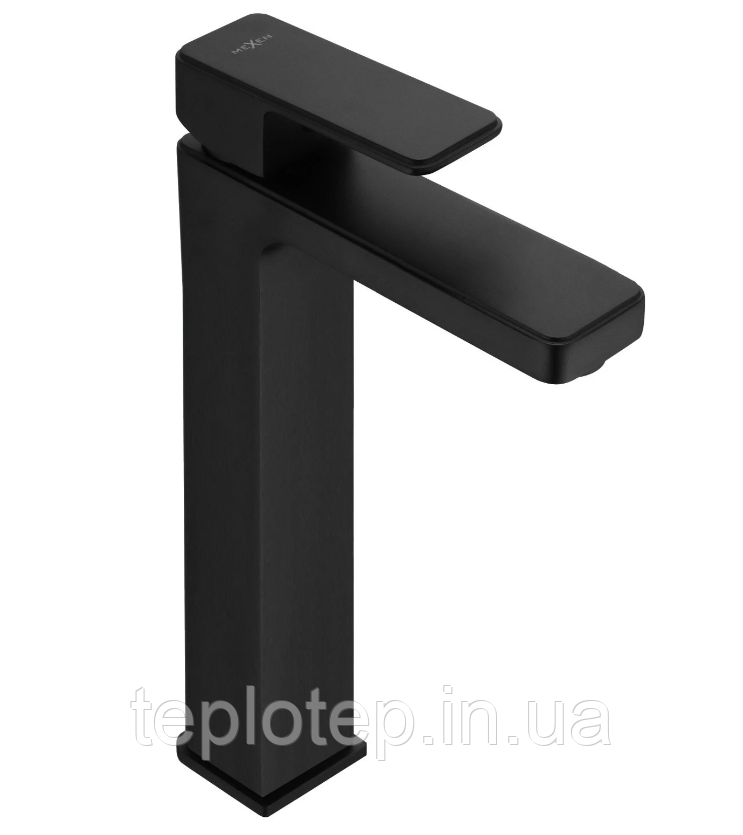 Змішувач для раковини (умивальника) MEXEN MINO BLACK чорний високий