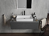 Умивальник (раковина) MEXEN NADIA 60 WHITE BLACK EDGE накладний, фото 4
