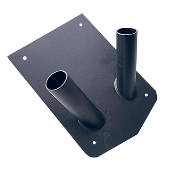 Подвійний вуличний тримач для прапора, металічний тримач під флагшток, 30х21 см