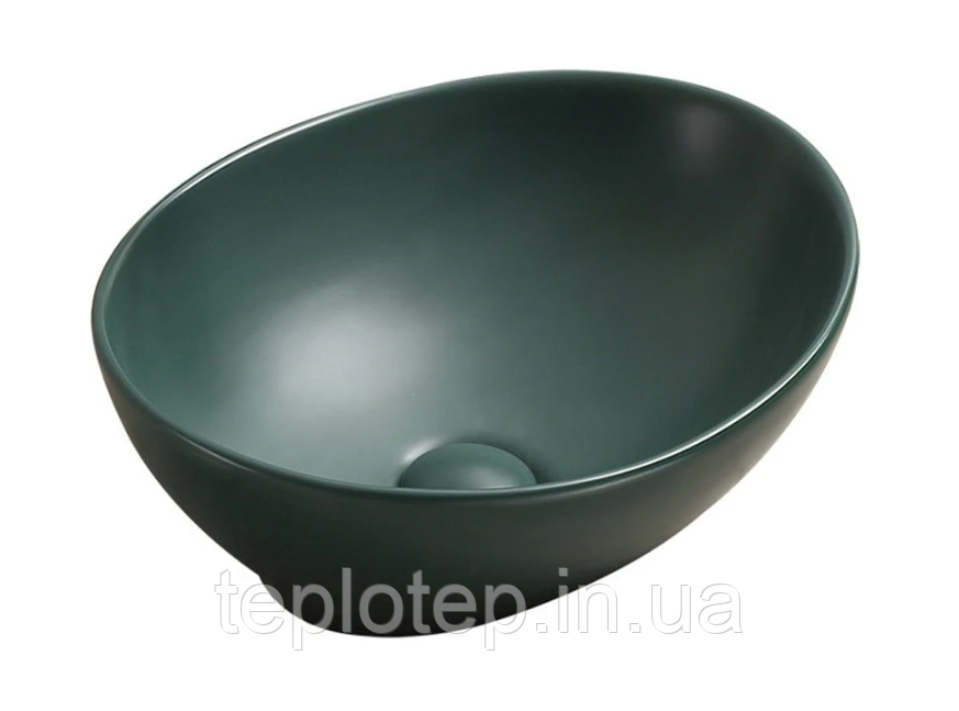 Умивальник (раковина) MEXEN ELZA DARK GREEN MATT накладний