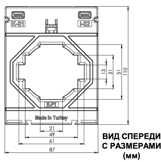 Трансформатор тока измерительный оконного типа серии ТК60  ТЕНСЕ