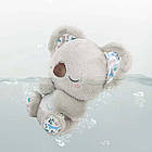 Дихаюча іграшка Коала 25 см, від батарейок, EL-2117-59 / Іграшка для сну / М'яка іграшка нічник, фото 5