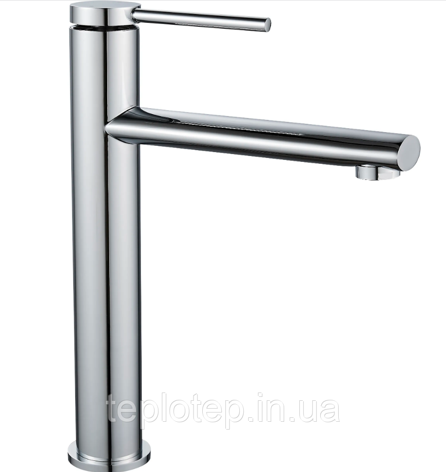 Змішувач для раковини (умивальника) REA OVAL CHROME хром високий *