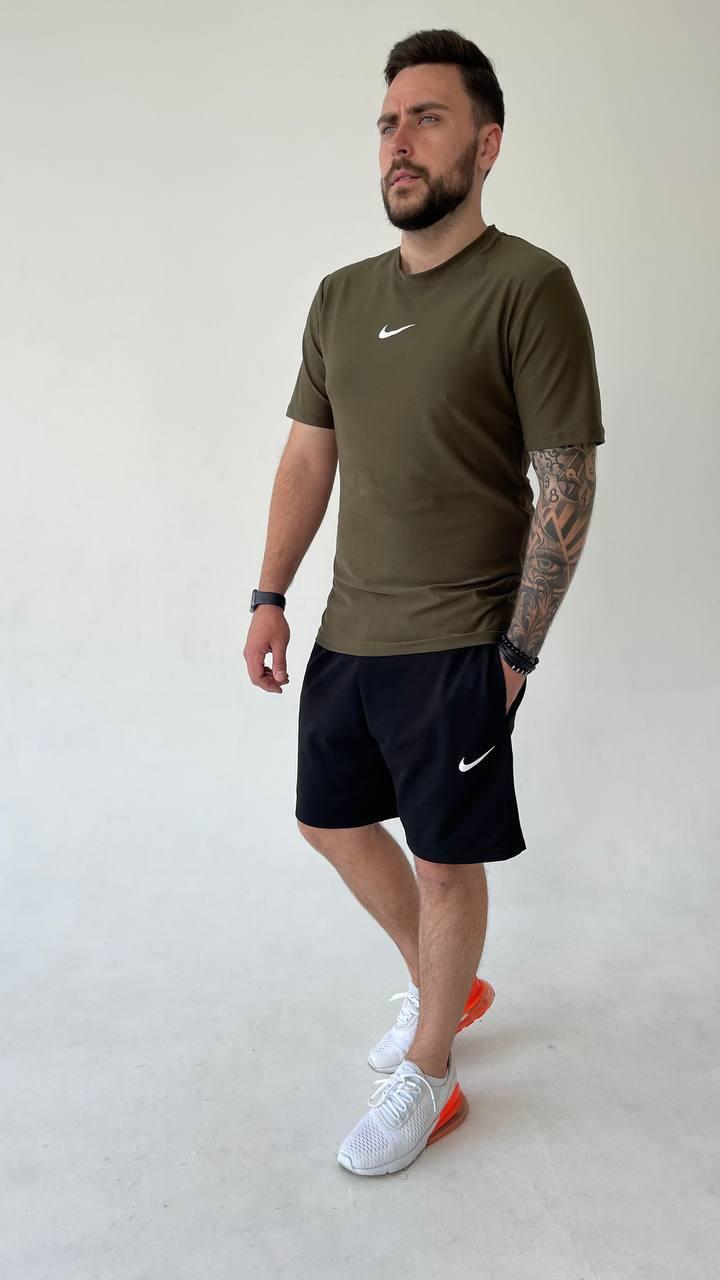 Чоловічий літній костюм Nike хакі, фото 1