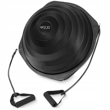 Балансувальна платформа 4FIZJO Bosu Ball 60 см Black (P-5905973402446), фото 1
