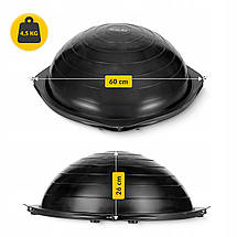 Балансувальна платформа 4FIZJO Bosu Ball 60 см Black (P-5905973402446), фото 3