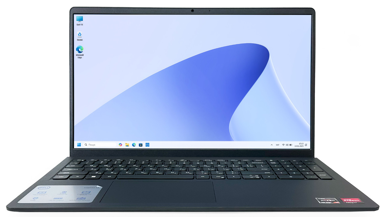 Ноутбук Dell Inspiron 15 3535: Ryzen 7 7730U / RAM 16 ГБ / SSD 512 ГБ / AMD Radeon Graphics / 15.6" Сенсорний