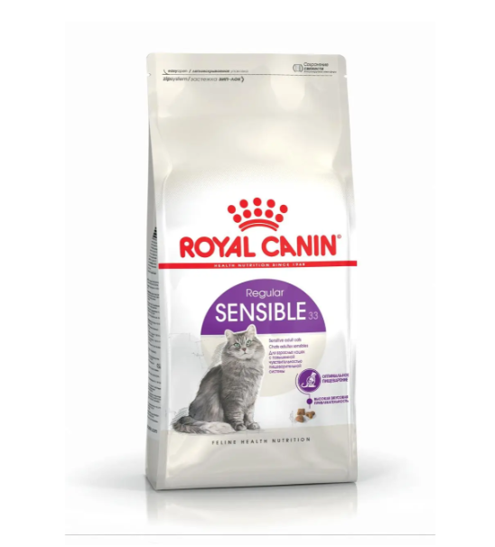 Корм для дорослих котів з чутливою травною системою ROYAL CANIN SENSIBLE 0.4 кг