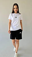 Жіночий літній комплект adidas білий