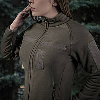 M-Tac жіноча зимова флісова кофта хакі тепла військова куртка на флісі Polartec Jacket Lady