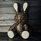 М'яка іграшка Кролик зі стразами, 40см / Декоративна іграшка заєць / Шкіряна іграшка кролик, фото 6