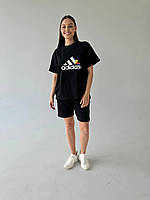 Футболка оверсайз (унісекс) adidas чорна
