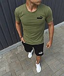 Футболка Puma хакі, фото 4