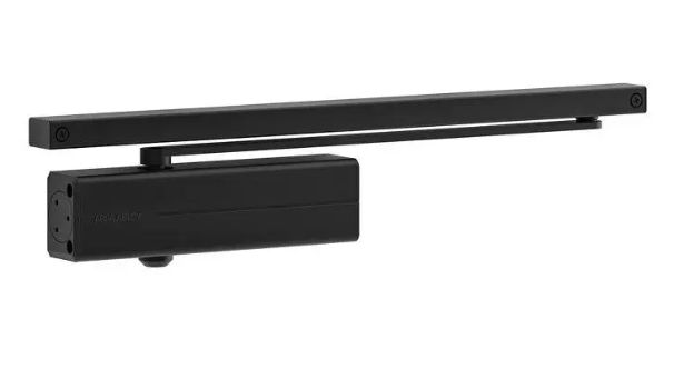 Дверний доводчик з шиною ASSA ABLOY DC135 до 60 кг до 950 мм колір RAL9005 чорний