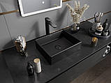 Умивальник (раковина) MEXEN GOYA 40 BLACK MATT чорний накладний, фото 3