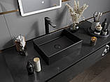 Умивальник (раковина) MEXEN GOYA 45 BLACK MATT чорний накладний, фото 3